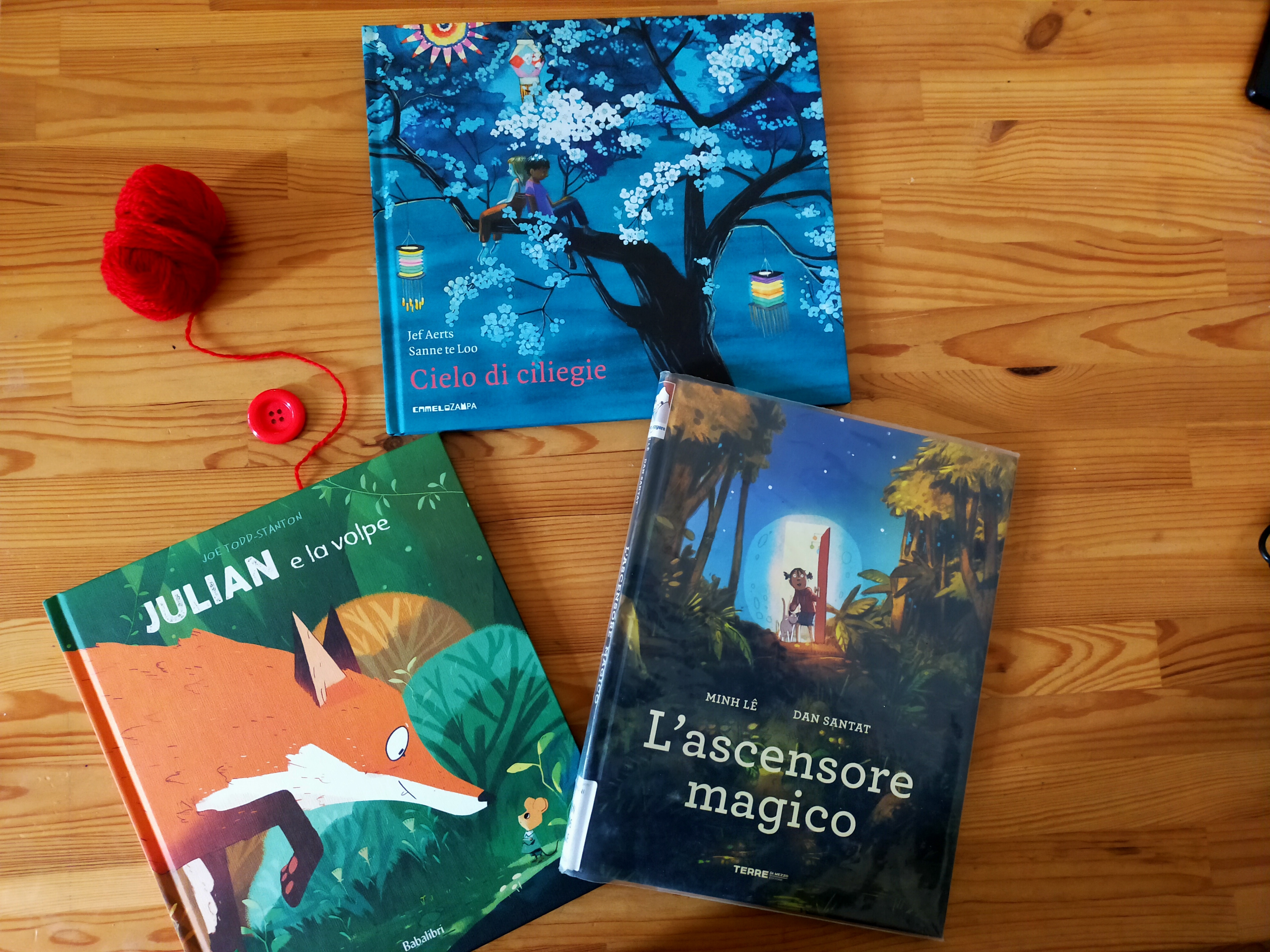 Julian e la volpe, Babalibri - L'ascensore magico, Terre di Mezzo - Cielo di ciliegie,Camelozampa